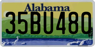 AL license plate 35BU480