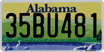 AL license plate 35BU481