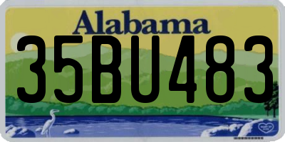 AL license plate 35BU483