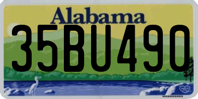 AL license plate 35BU490
