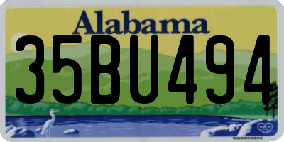AL license plate 35BU494
