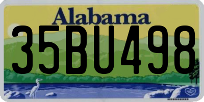 AL license plate 35BU498
