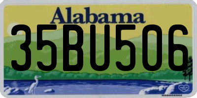 AL license plate 35BU506