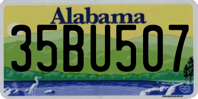 AL license plate 35BU507
