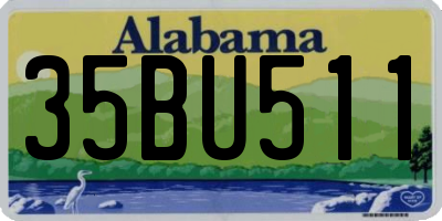 AL license plate 35BU511