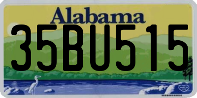 AL license plate 35BU515