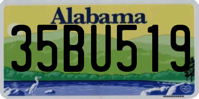 AL license plate 35BU519