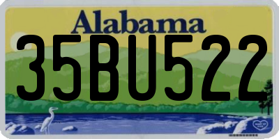 AL license plate 35BU522