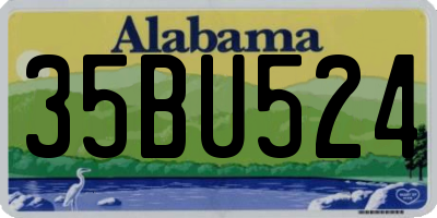 AL license plate 35BU524