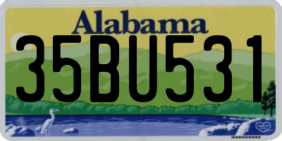 AL license plate 35BU531