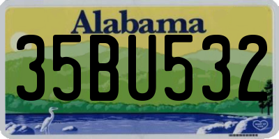 AL license plate 35BU532