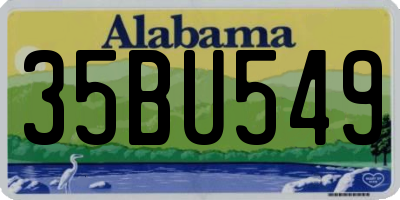 AL license plate 35BU549