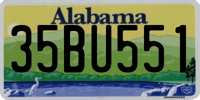 AL license plate 35BU551