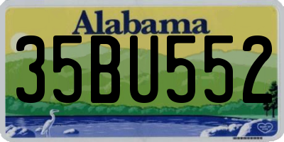 AL license plate 35BU552