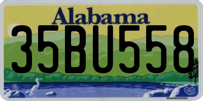 AL license plate 35BU558
