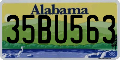 AL license plate 35BU563