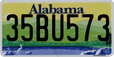 AL license plate 35BU573