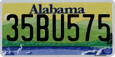 AL license plate 35BU575