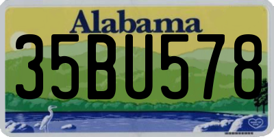 AL license plate 35BU578