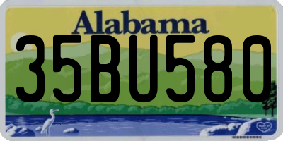 AL license plate 35BU580