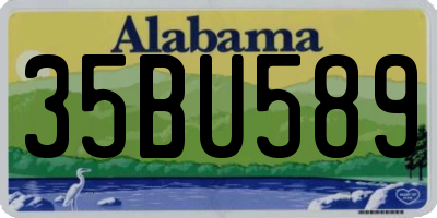 AL license plate 35BU589