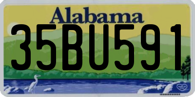 AL license plate 35BU591