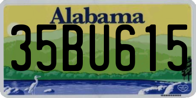 AL license plate 35BU615