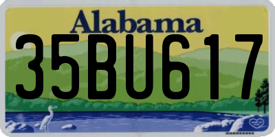 AL license plate 35BU617