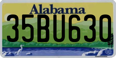 AL license plate 35BU630