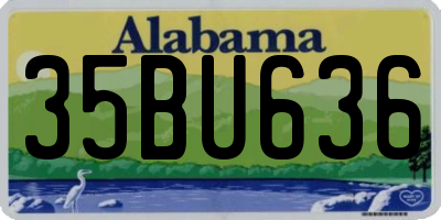 AL license plate 35BU636