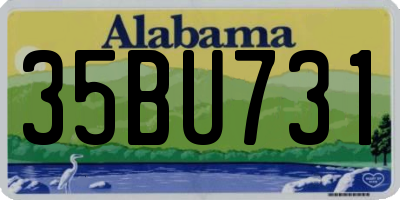 AL license plate 35BU731