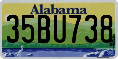 AL license plate 35BU738