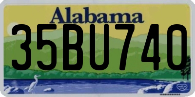 AL license plate 35BU740