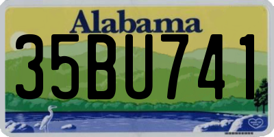 AL license plate 35BU741