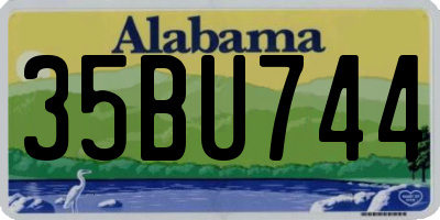 AL license plate 35BU744
