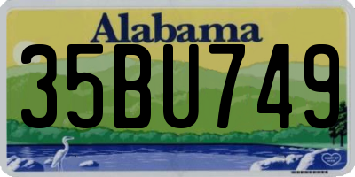 AL license plate 35BU749