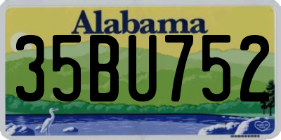 AL license plate 35BU752
