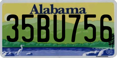 AL license plate 35BU756