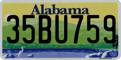 AL license plate 35BU759