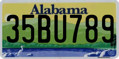 AL license plate 35BU789