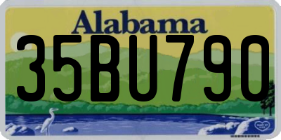 AL license plate 35BU790