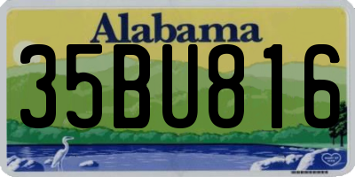 AL license plate 35BU816