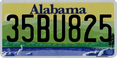 AL license plate 35BU825