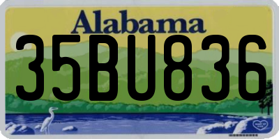 AL license plate 35BU836