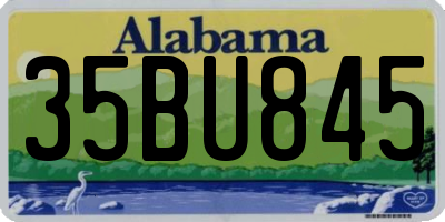 AL license plate 35BU845
