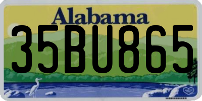 AL license plate 35BU865
