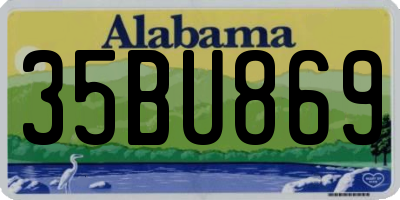 AL license plate 35BU869
