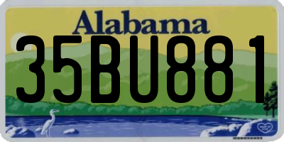 AL license plate 35BU881