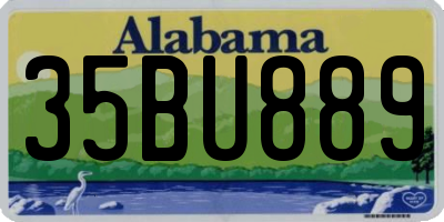 AL license plate 35BU889