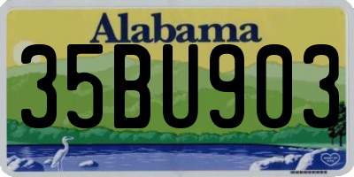 AL license plate 35BU903